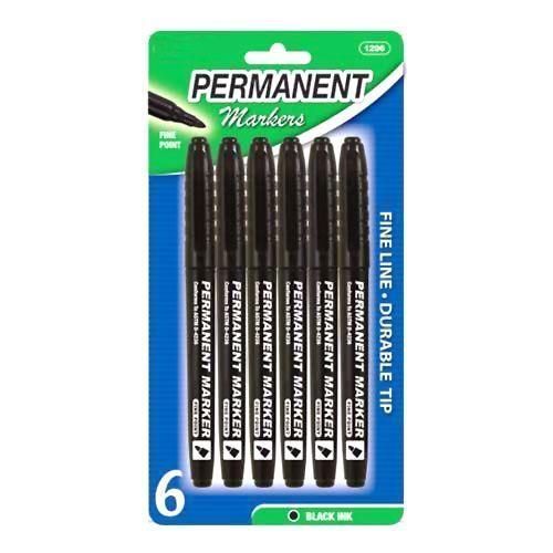 Wholesale Black Fine Type Permanent Markers 4 Pack Black Fine Type ...