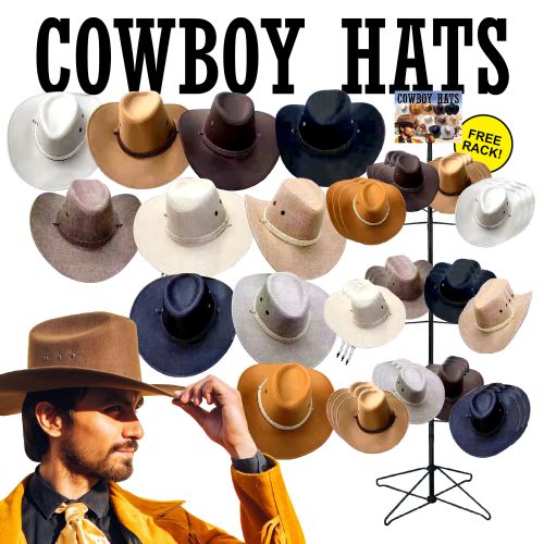 Wholesale 72pc Cowboy Hat Display 72pc Cowboy Hat Display